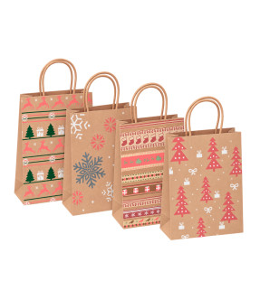 SACOS PRESENTES NATAL 27x21x11CM 24340