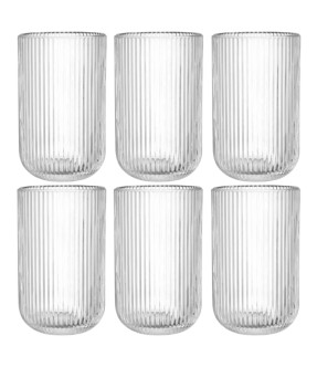COPOS STRIPES 400ML CLEAR 24622 - SET6