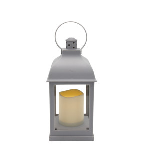 LANTERNAS LED 10,5x10,5X24CM JHD0200060 SILVER