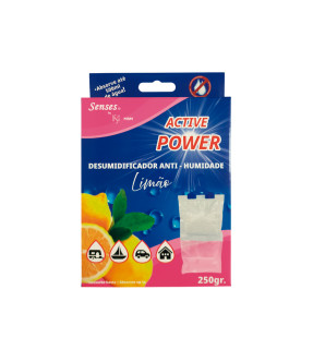 SAQUETAS DESUMIDIFICADORAS ANTI-HUMIDADE LIMÃO 25223 500ML/250GR