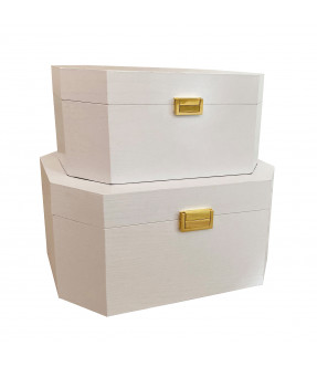 CAIXAS DE MADEIRA (34,5+30)  WHITE 23670- CONJ.2