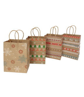 SACOS PRESENTES NATAL 27x21x11CM 24340