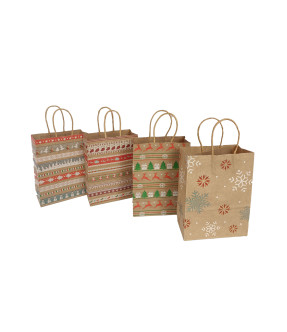 SACOS PRESENTES NATAL 21x15x8CM 24339