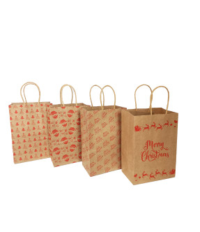 SACOS PRESENTES NATAL 21x15x8CM 24342