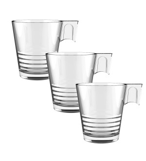 CHÁVENAS CAFÉ WAVES 70ML- SET.3